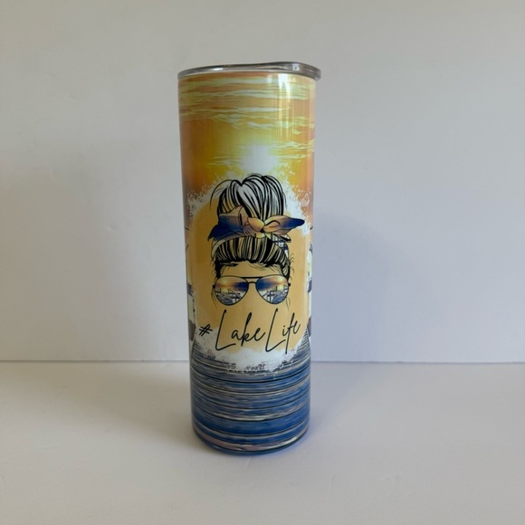 Lake Life Messy Bun 20oz Skinny Tumbler - Picture 2 of 4